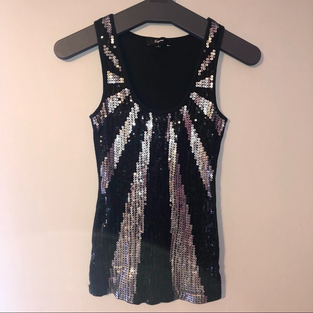 Express Glittery Tank Top